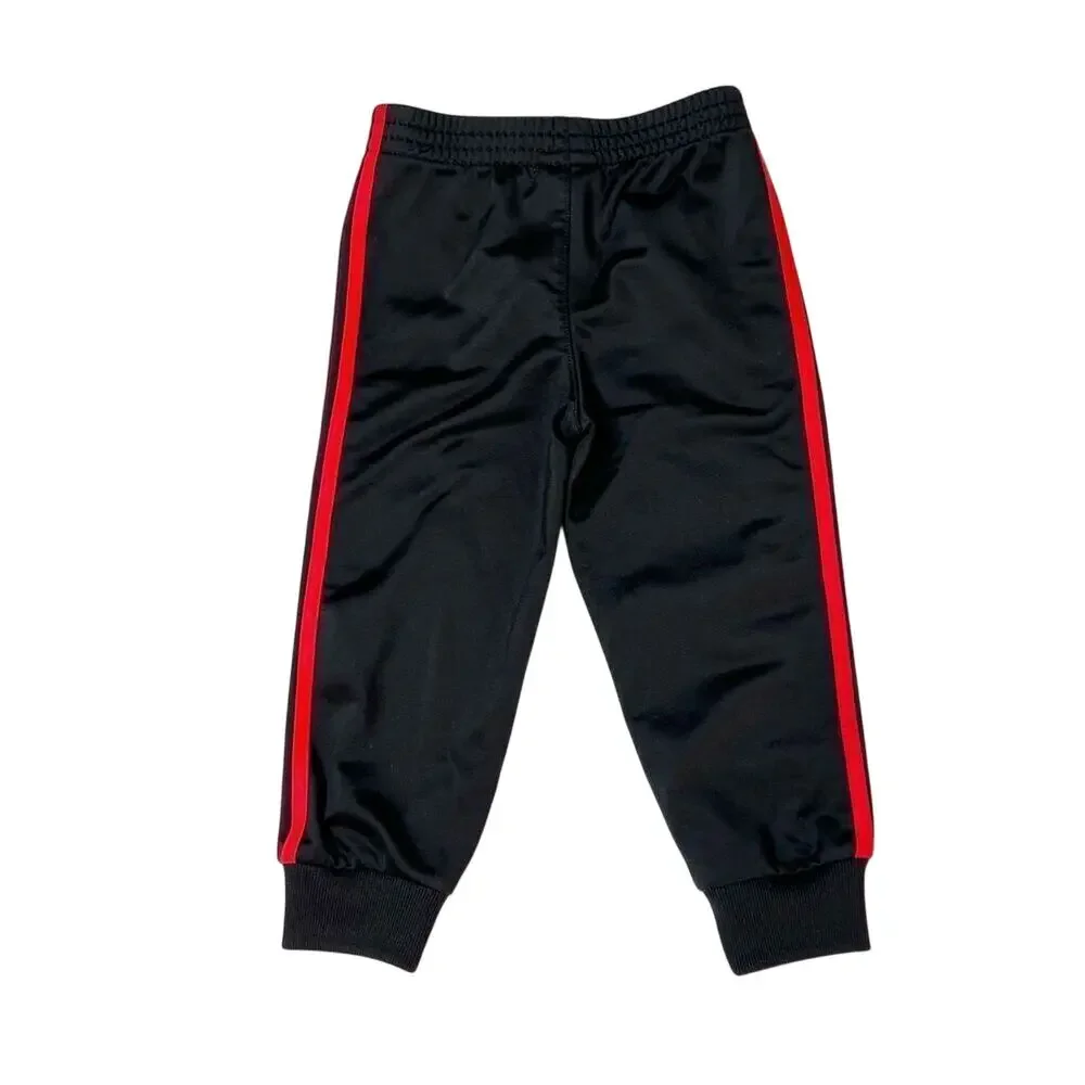 Adidas Black Red Side Stripe Track Suit Outfit 24 months‎ Toddler Boy Sportswear